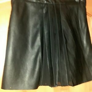 Zara faux leather skirt